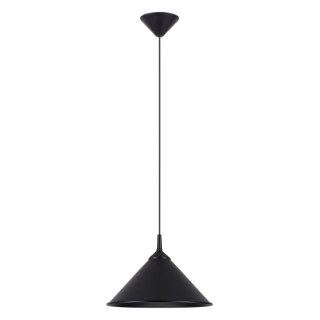 LAMPA WISZĄCA LUMINO CZARNA, NOWOCZESNA, SKANDYNAWSKA, E27, SALON, JADALNIA