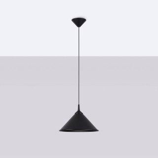 LAMPA WISZĄCA LUMINO CZARNA, NOWOCZESNA, SKANDYNAWSKA, E27, SALON, JADALNIA