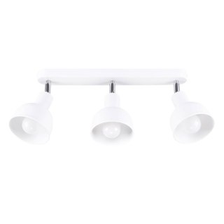LAMPA SUFITOWA PLAFON PORTICO, BIAŁA, LOFT, 3x E27, REGULOWANA, STAL, LED