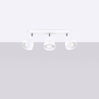LAMPA SUFITOWA PLAFON PORTICO, BIAŁA, LOFT, 3x E27, REGULOWANA, STAL, LED
