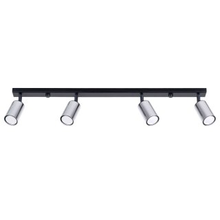 PLAFON, LAMPA SUFITOWA LUMINA, 4XGU10, CZARNY, CHROM, NOWOCZESNA, LED, 82CM