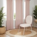 BIAŁE KRZESŁO MODERN GLAMOUR, DO JADALNI, TKANINA BOUCLE, WYGODNE, METALOWE