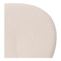 BIAŁE KRZESŁO MODERN GLAMOUR, DO JADALNI, TKANINA BOUCLE, WYGODNE, METALOWE