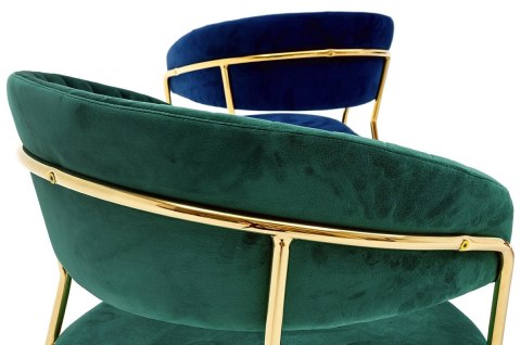 TAPICEROWANE ZIELONE KRZESŁO GLAMOUR - VERONA, WELUROWE, DO SALONU, ZŁOTE TAPICEROWANE ZIELONE KRZESŁO GLAMOUR - VERONA, WELUROWE, DO SALONU, ZŁOTE