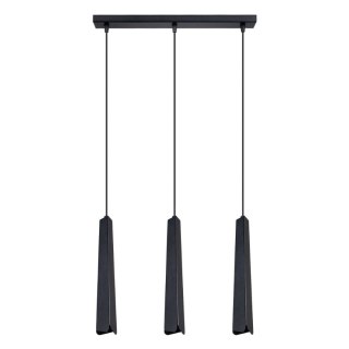 LAMPA WISZĄCA AURELIA CZARNA, 3xG9, LED, TUBA, NOWOCZESNA, LOFT, DO SALONU