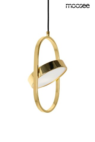 LAMPA WISZĄCA LUMINOS SPINNER 19, ZŁOTA, LED, OBROTOWA, NOWOCZESNA, MOOSEE