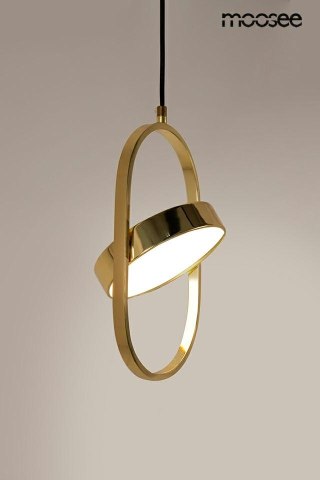 LAMPA WISZĄCA LUMINOS SPINNER 19, ZŁOTA, LED, OBROTOWA, NOWOCZESNA, MOOSEE