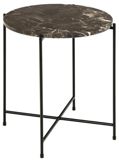 BRĄZOWY MARMUROWY STOLIK KAWOWY, OKRĄGŁY, CZARNY METAL, GLAMOUR, DO SALONU BRĄZOWY MARMUROWY STOLIK KAWOWY, OKRĄGŁY, CZARNY METAL, GLAMOUR, DO SALONU