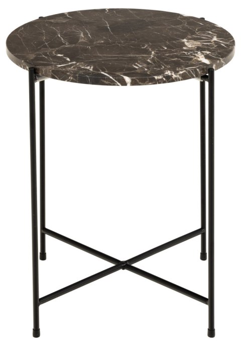 BRĄZOWY MARMUROWY STOLIK KAWOWY, OKRĄGŁY, CZARNY METAL, GLAMOUR, DO SALONU BRĄZOWY MARMUROWY STOLIK KAWOWY, OKRĄGŁY, CZARNY METAL, GLAMOUR, DO SALONU