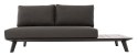 EKSKLUZYWNA SZARA SOFA OGRODOWA 2 OSOBOWA - BART, ZE STOLIKIEM BOCZNYM, 195 CM