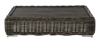 EKSKLUZYWNY STOLIK OGRODOWY MAJE GREY, NA TARAS, BALKON, TECHNORATTAN 130 CM