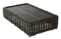 EKSKLUZYWNY STOLIK OGRODOWY MAJE GREY, NA TARAS, BALKON, TECHNORATTAN 130 CM