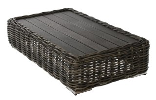 EKSKLUZYWNY STOLIK OGRODOWY MAJE GREY, NA TARAS, BALKON, TECHNORATTAN 130 CM