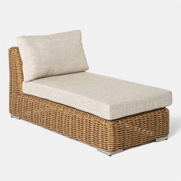 EKSKLUZYWNY SZEZLONG OGRODOWY - MAJE SAND, 150 CM, BEŻOWY, FOTEL, SOFA, NA TARAS