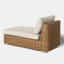 EKSKLUZYWNY SZEZLONG OGRODOWY - MAJE SAND, 150 CM, BEŻOWY, FOTEL, SOFA, NA TARAS