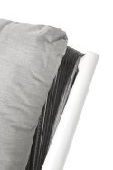BIAŁY ZESTAW MEBLI OGRODOWYCH BERI, SOFA, FOTELE, STOLIK, NA TARAS, KOMPLET