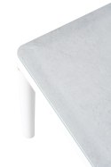 BIAŁY ZESTAW MEBLI OGRODOWYCH BERI, SOFA, FOTELE, STOLIK, NA TARAS, KOMPLET