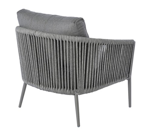 SZARY ZESTAW MEBLI OGRODOWYCH - SERENITY, SOFA, FOTELE, STOLIKI, EKSKLUZYWNY, TKANINA SZARY ZESTAW MEBLI OGRODOWYCH - SERENITY, SOFA, FOTELE, STOLIKI, EKSKLUZYWNY, TKANINA