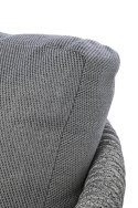 SZARY ZESTAW MEBLI OGRODOWYCH - SERENITY, SOFA, FOTELE, STOLIKI, EKSKLUZYWNY, TKANINA