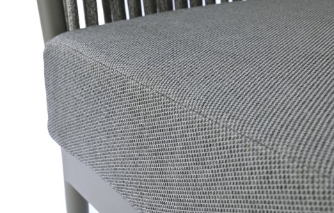 SZARY ZESTAW MEBLI OGRODOWYCH - SERENITY, SOFA, FOTELE, STOLIKI, EKSKLUZYWNY, TKANINA SZARY ZESTAW MEBLI OGRODOWYCH - SERENITY, SOFA, FOTELE, STOLIKI, EKSKLUZYWNY, TKANINA