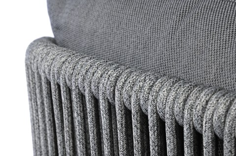 SZARY ZESTAW MEBLI OGRODOWYCH - SERENITY, SOFA, FOTELE, STOLIKI, EKSKLUZYWNY, TKANINA SZARY ZESTAW MEBLI OGRODOWYCH - SERENITY, SOFA, FOTELE, STOLIKI, EKSKLUZYWNY, TKANINA