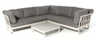 ZESTAW WYPOCZYNKOWY OGRODOWY NAROŻNY SUE 4 ELEMENTY 262X262X71CM MILOO HOME