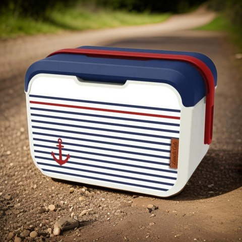 Lunchbox 5L Głęboki, wzór marynarski 32,6x19,9x18,9cm Lunchbox 5L Głęboki, wzór marynarski 32,6x19,9x18,9cm