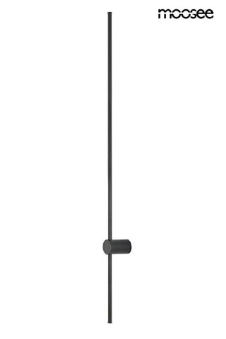 LAMPA ŚCIENNA KINKIET AEROLED CZARNA, LED, MOOSEE, LOFT, NOWOCZESNA, 121CM