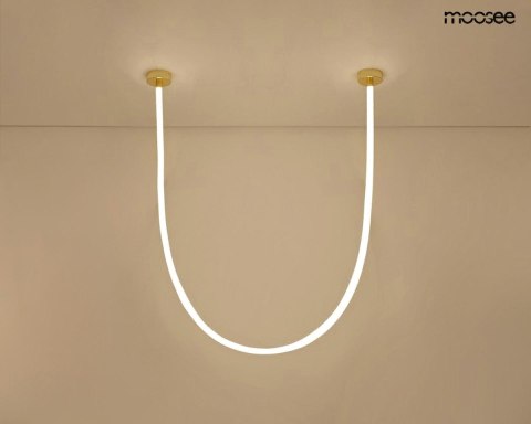 LAMPA WISZĄCA AURALUX 400 ZŁOTA, LED, MOOSEE, SMART, DESIGN, NOWOCZESNA
