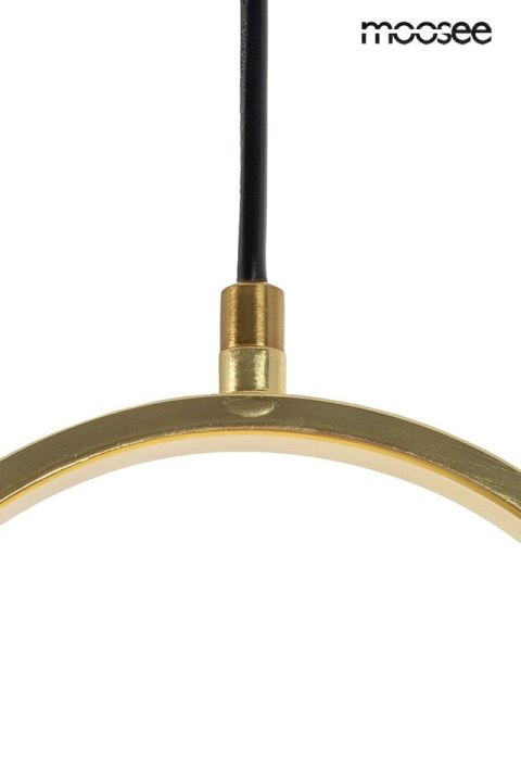 LAMPA WISZĄCA LUMINOS SPINNER 19, ZŁOTA, LED, OBROTOWA, NOWOCZESNA, MOOSEE