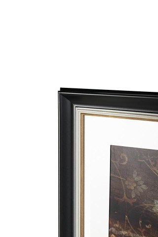 OBRAZ GRAZIA 100X120 CM, BALETNICA, CZARNO-ZŁOTA RAMA, SALON, ELEGANCKI