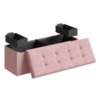 PUFA VELOURA, RÓŻOWA, WELUR, PUF, SKRZYNIA, PODNÓŻEK, DO SALONU, LOFT, MEGA