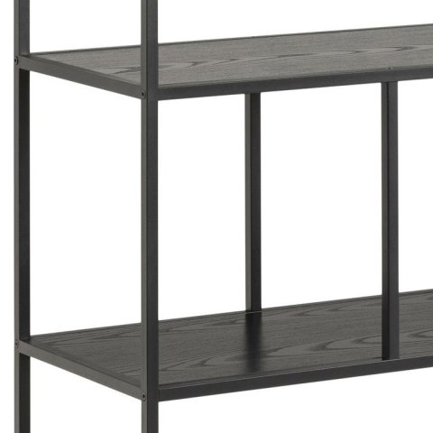 CZARNY REGAŁ SCHODKOWY DENMARK, METALOWY, 150 CM, LOFT, INDUSTRIALNY CZARNY REGAŁ SCHODKOWY DENMARK, METALOWY, 150 CM, LOFT, INDUSTRIALNY