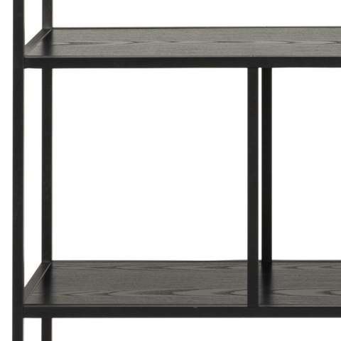 CZARNY REGAŁ SCHODKOWY DENMARK, METALOWY, 150 CM, LOFT, INDUSTRIALNY CZARNY REGAŁ SCHODKOWY DENMARK, METALOWY, 150 CM, LOFT, INDUSTRIALNY