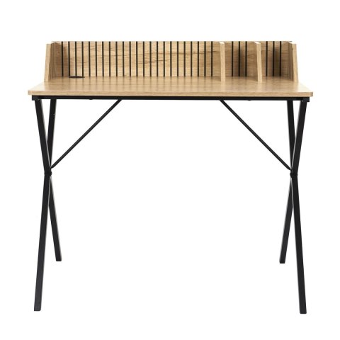 BIURKO LAST - LAMELE, CZARNE, METAL, MDF, PROSTE, SOLIDNE, DO POKOJU, 90 CM BIURKO LAST - LAMELE, CZARNE, METAL, MDF, PROSTE, SOLIDNE, DO POKOJU, 90 CM