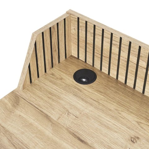 BIURKO LAST - LAMELE, CZARNE, METAL, MDF, PROSTE, SOLIDNE, DO POKOJU, 90 CM BIURKO LAST - LAMELE, CZARNE, METAL, MDF, PROSTE, SOLIDNE, DO POKOJU, 90 CM