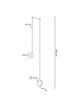 Lampa ścienna FLUSSO WALL czarna