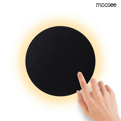 MOOSEE lampa ścienna SHADOW SUN 25 czarna