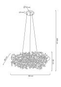 MOOSEE lampa wisząca MONETE 80 złota