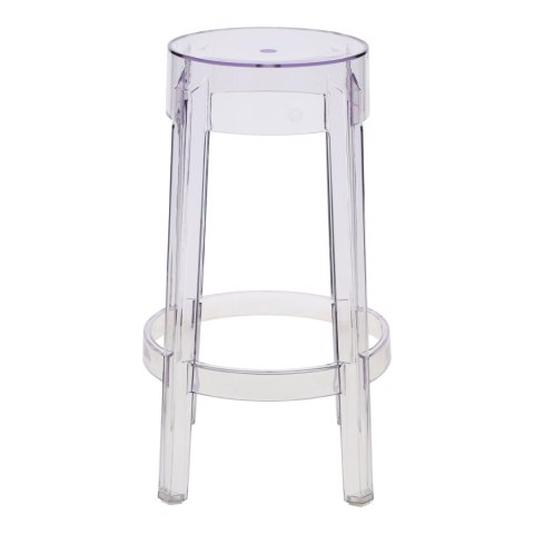 PRZEZROCZYSTY HOKER DO KUCHNI, 66 CM, OKRĄGŁY, DO WYSPY, TRANSPARENTNY PRZEZROCZYSTY HOKER DO KUCHNI, 66 CM, OKRĄGŁY, DO WYSPY, TRANSPARENTNY