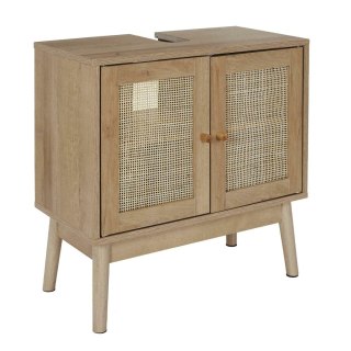 SZAFKA POD UMYWALKĘ SOLANA, ŁAZIENKOWA, STOJĄCA, DĄB, RATTAN, MDF, BOHO