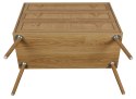 KOMODA SORENA, 3 SZUFLADY, RATTAN, STYL BOHO, JASNY DĄB, DREWNO, SALON