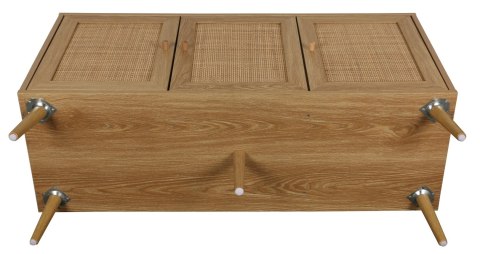 KOMODA SORENA, BOHO, RATTAN, DĄB, DREWNO, SZAFKA, 3 DRZWI, DO SALONU