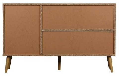 KOMODA SORENA, BOHO, RATTAN, DĄB, DREWNO, SZAFKA, 3 DRZWI, DO SALONU