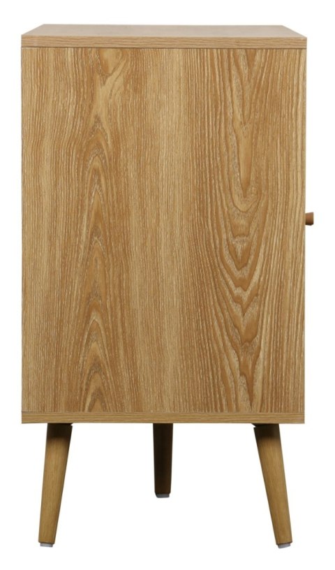 KOMODA SORENA, BOHO, RATTAN, DĄB, DREWNO, SZAFKA, 3 DRZWI, DO SALONU