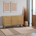 KOMODA SORENA, BOHO, RATTAN, DĄB, DREWNO, SZAFKA, 3 DRZWI, DO SALONU