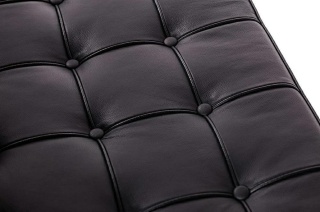 SOFA VELUNA PIKOWANA EKOSKÓRA, DO SALONU, GLAMOUR, STAL NIERDZEWNA