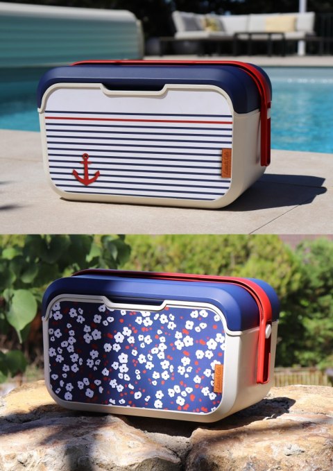 Lunchbox 5L Głęboki, wzór marynarski 32,6x19,9x18,9cm Lunchbox 5L Głęboki, wzór marynarski 32,6x19,9x18,9cm