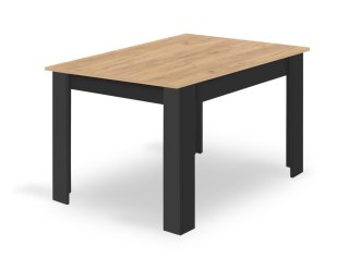 STÓŁ 120X80 FUTURA, DĄB ARTISAN, CZARNY, LOFT, JADALNIA, KUCHNIA, SALON