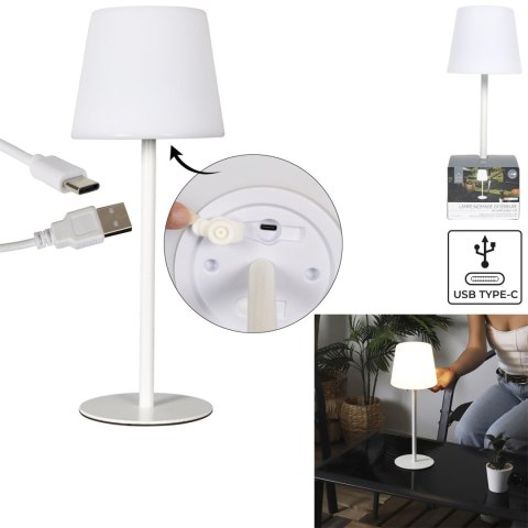 Lampa stołowa USB biała Lampa stołowa USB biała